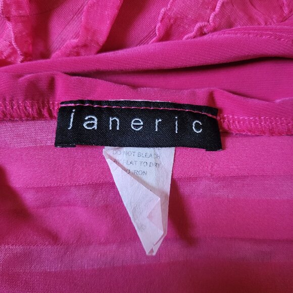 Pink Tank Top, Ruffled Layer (Party, y2k, 90s) Small, - Picture 2 of 2